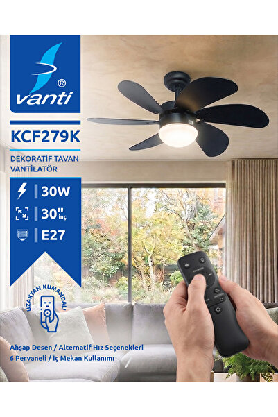 Vanti KCF279K AVIZELI VANTILATOR 60W KUMANDALI