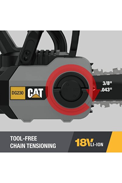Caterpillar منشار كهربائي لاسلكي كات DG230 18 فولت بدون فرش 12 بوصة (البطارية والشاحن مرفقان)