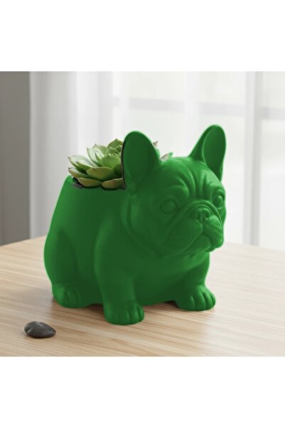 OEM Mini ghiveci decorativ, suport plante formă Buldog francez, imprimat 3D