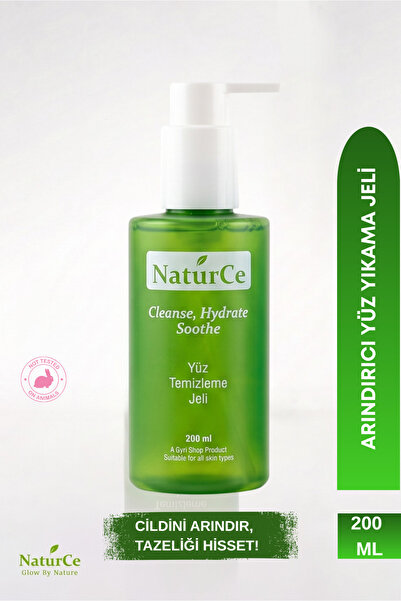 Naturce Aloe Vera & Hyaluronic Acid Face Wash Gel - Purifying, Cleansing, Moi...