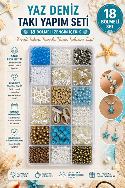 By MO Accessories Σετ χόμπι για την κατασκευή κοσμημάτων με γυάλινες χάντρες ...