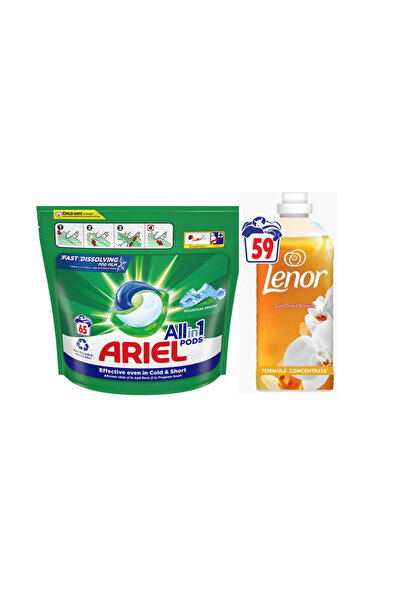 lenor Pachet Ariel MS 65 spalari + Balsam de Rufe 1.239l Orchid & Vanilla 59 ...