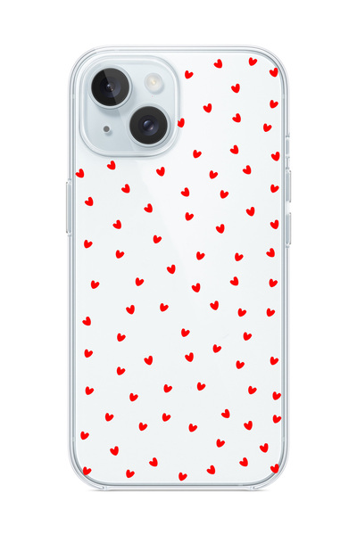 3GEN CASE İphone 13-İphone 14 Uyumlu Desenli Şeffaf Silikon Kılıf