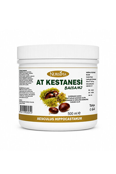 Nursima At Kestanesi Balsamı – 500 ml | Doğal Bitkisel Masaj Jeli, Rahatlatıc...