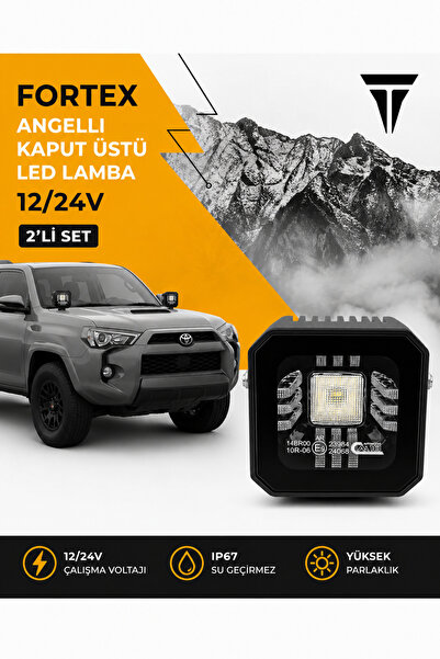 C9 Fortex Angellı Kaput Üstü Led Lamba 12/24V 2'li Set