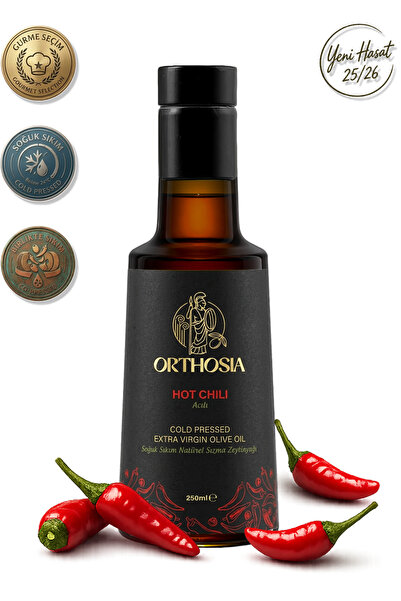 Orthosia Acı Biber Çeşnili Soğuk Sıkım Natürel Sızma Zeytinyağı 250 ml