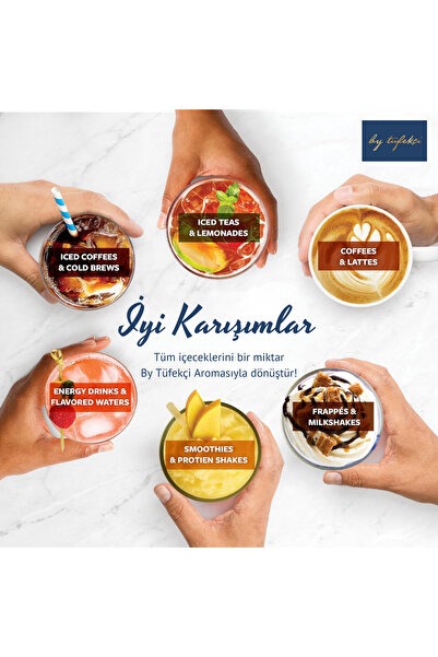 By Tüfekçi Toffee Nut Aromalı Kahve Şurubu 750 ml Şurup Pompası 3 Cl Avantajlı Set