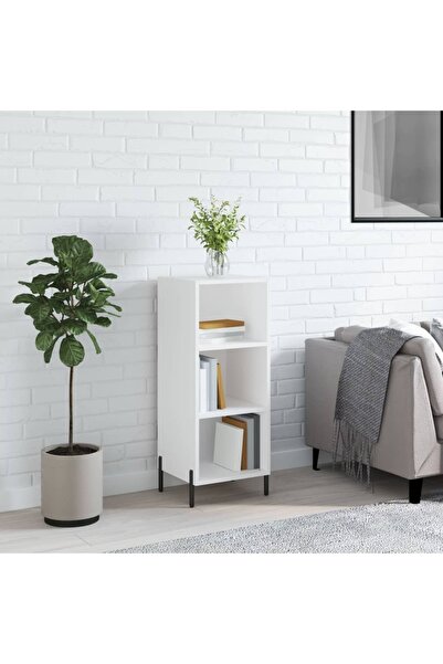 Concept Servantă, alb, 34,5x32,5x90 cm, lemn prelucrat
