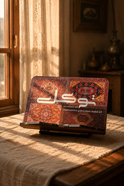 İsfahan TA Kitap Okuma Standı Masaüstü Ahşap Kuran Rahlesi Tablet Tutucu
