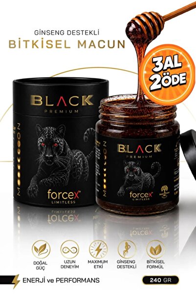ALPHA EVERSTRONG Blvck Limitsiz Çikolatalı Bitkisel Karışım Kuvvet Macun Kava...