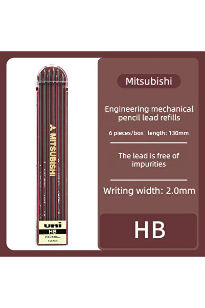 Choice 1box HB Japan UNI Engineering Mechanical Pencil Leads 2.0mm Pencil Ref...