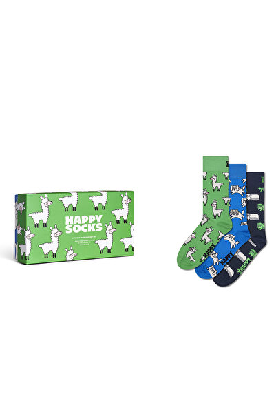 Derimod Happy Socks Set de 3 șosete din bumbac cu modele multicolore pentru b...