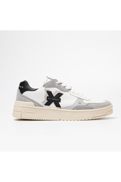 John Richmond أحذية رجالية 29110/CP F JR SHOES من جلد الغزال باللون الرمادي ا...