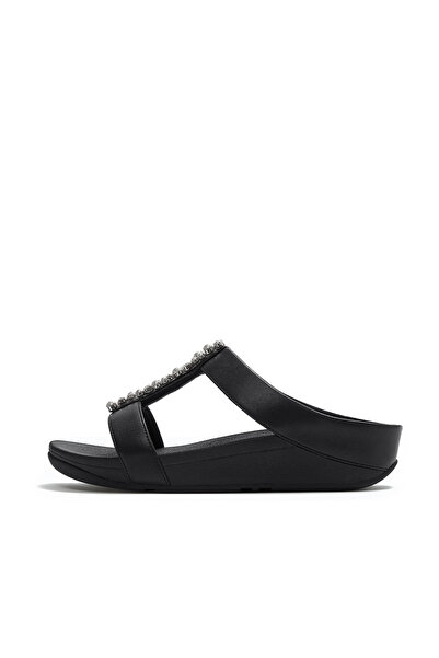 Fitflop Kadın / Kız Terlik A2M-001 FINO Pearls and Crystal H-Bar