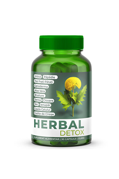 Doza de Sanatate Detoxifiere pe bază de plante, capsulă