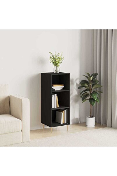Concept Servantă, negru, 34,5x32,5x90 cm, lemn compozit