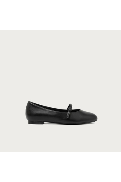 Frau Kadın / Kız Babet 70P5 Frau Leather Ballet Flats With Strap