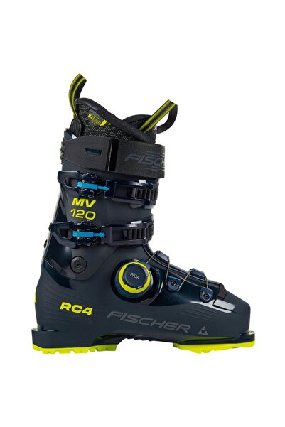 Fischer Clăpari de schi pentru bărbați RC 4 120 MV BOA - Albastru marin/Galbe...