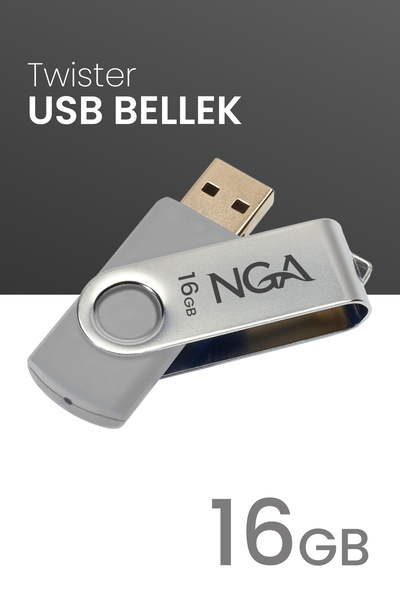 NGA 16 GB Twister Usb Bellek Plastik Gövde Güvenli USB Memory - Flash Drive