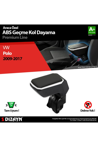Genel Markalar S-Dizayn VW Polo Kol Dayama Kolçak Geçmeli ABS Gri 2009-2017