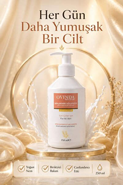 Ovinda Vücut Sütü Nemlendirici & Canlandırıcı 250 ml Tüm Ciltler Için