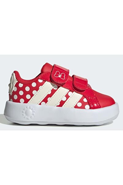 adidas حذاء رياضي للأطفال من Grand Court Minnie Cf I KI9184 باللون الأحمر