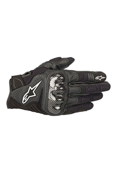 Alpinestars SMX-1 Air V2 Korumalı Motosiklet Eldiveni Siyah