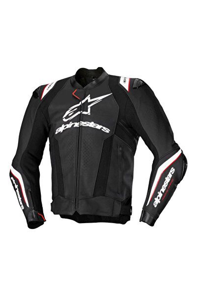 Alpinestars Missile V3 Ignition Deri Korumalı Motosiklet Montu Siyah Beyaz