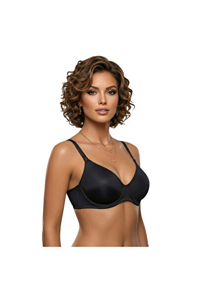 Le Jardin Women's Black Supportless Recovery Bra 9405