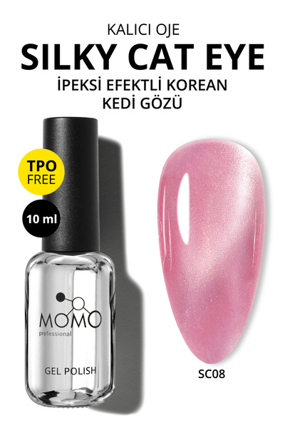 MOMO professional Korean Silky Cat Eye Gel Polish, Kedi Gözü Kalıcı Oje, SC08...