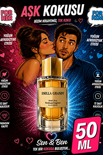 EMILLA GRANDY Power Kadın Parfümü 50 ml EDP Body Mist Etkili | Feromon Parfüm...