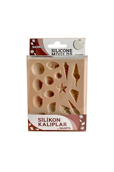 Smarta 100x130x15mm Silikon Kalıp Deniz Kabukları /