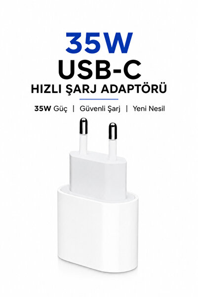 Blue Rain Apple Iphone 35w Usb-c Hızlı Şarj Aleti Adaptörü Iphone 15 - 16 - 1...