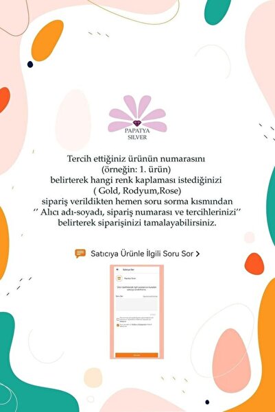 Papatya Silver 925 Ayar Gümüş Özel Tasarım Charm Çeşitleri.rose.gold.rodaj Renk Seçeneği