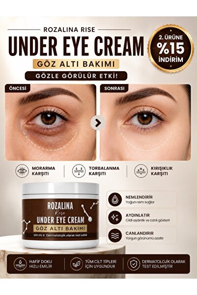 Rozalina Rise Göz Altı Torbalama Ve Morluk & Koyu Halka Kırışıklık Karşıtı Ay...
