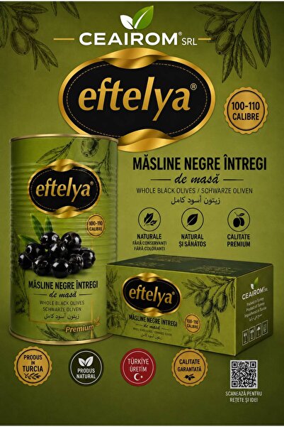 Eftelya MASLINE NEGRE 100-110 CALIBRU 2,5KG NET