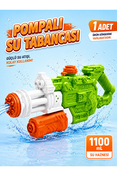 a v d a 1100 ML Pompalı Su Tabancası Güçlü Basınçlı Uzun Menzilli Su Tabancas...