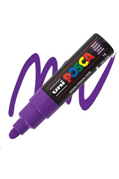 UNİ-BALL Posca Purple 4.5-5.5 Bullet Tip Water Based Poster Marker Pc-7M