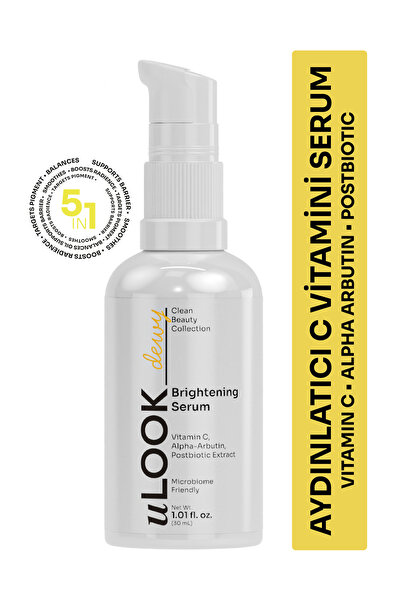 uLOOK C Vitamini Serum , Aydınlık & Canlı Görünüm ,Alpha Arbutin + Postbiyoti...