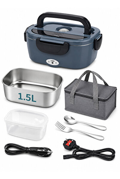Generic Electric Heated Lunch Box, Double Stainless Steel Inner Container, Po...