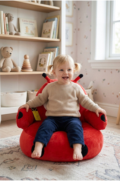 Golden Buffalo مقعد أطفال، وسادة جلوس للأطفال، وسادة من القطيفة للقطط والكلاب