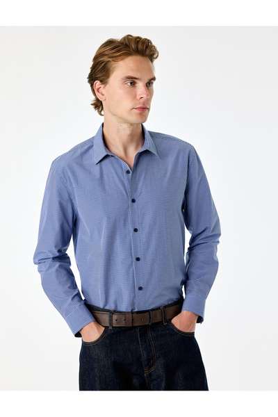 Koton Regular Fit Classic Collar Long Sleeve Shirt