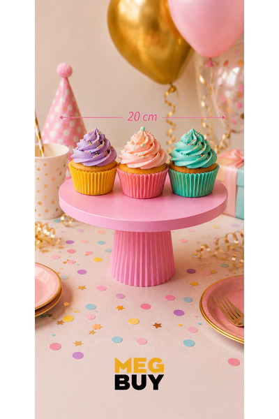 MEGBUY Tasarım Cupcake Standı Pasta Kek Tatlı Sunumluk Dekoratif Servis Standı