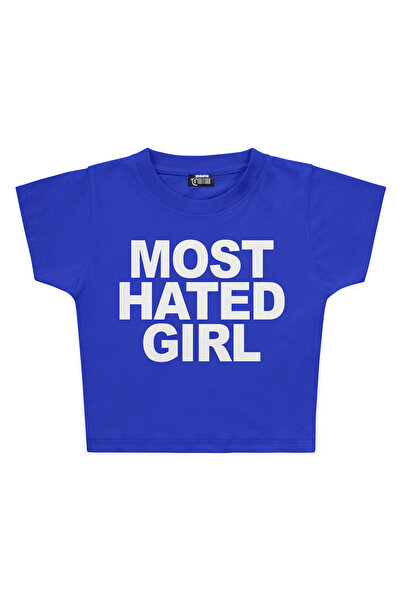 3 ROPE Most Hated Girl Printed Crop T-Shirt