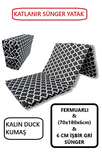 Mor Minder Katlanır Yer Yatağı Tek Kişilik Sünger Minder Yatak 70x180cm 6 Cm ...