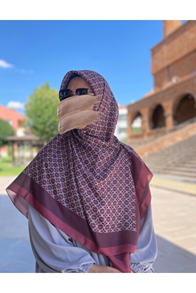 Nakişce Large Size Cotton Scarf 120X120 cm