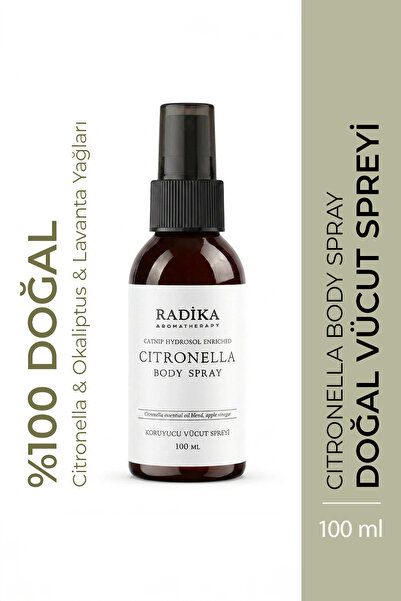 Radika Aromaterapi Doğal & Koruyucu Vücut Spreyi 100 ML / Citronella Serisi