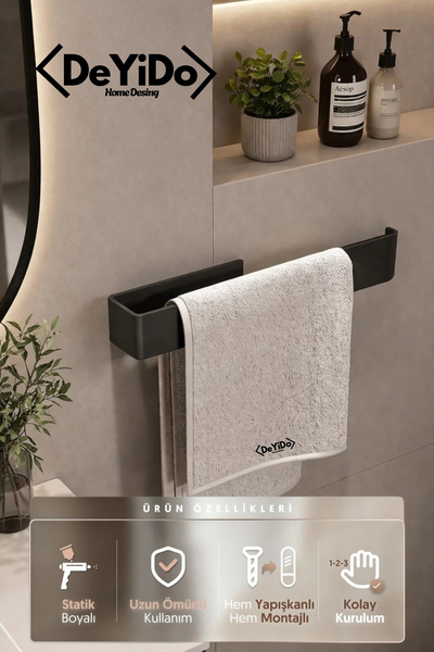 DeYiDo Kaliteli Paslanmaz Çelik Kağıt Peçetelik, Havluluk - Mutfak Banyo Lavabo Çok Amaçlı Askı