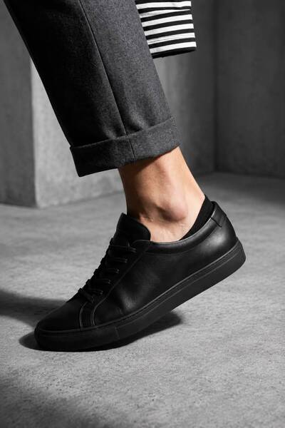 ESER Erkek Bambu Dikişsiz Sneaker 6 Lı Çorap Siyah 40-45 Numara Nefes Alan Gü...