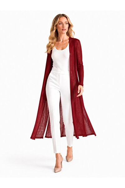 Neden Tekstil Long Thin Knitwear Cardigan Straight Cut Seasonal Loose Cardiga...